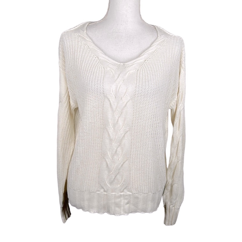 Index Cream‎ Knit Long Sleeve Sweater Size XS